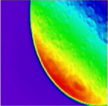 Thermographie d'une partie de la Lune