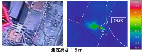 Thermographie du réacteur 3 de Fukushima