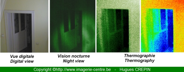 Démonstration de la différence entre vision nocturne et vision thermique